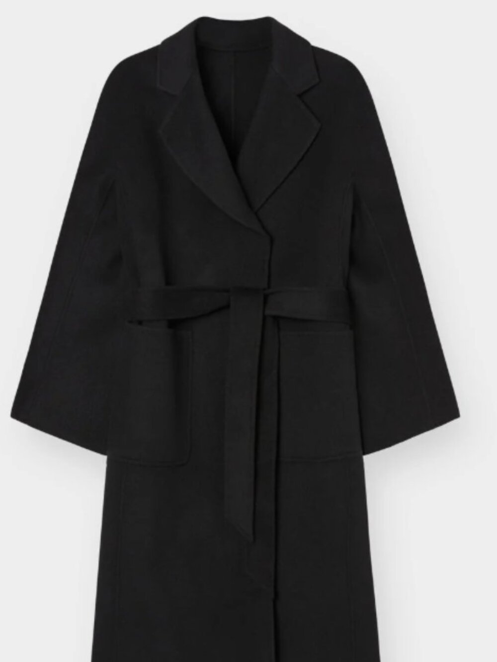 The Curated Classic Coat Black S
